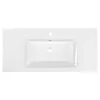 ZUNO 100 Lavabo in Vetroceramica 100x45cm, bianco Anteprima dell’immagine prodotto 2