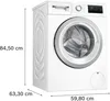Bosch Serie 4 WAN28127, Přední plnění, 8 kg, B, 72 dB, 1400 Náhled obrázku produktu 7