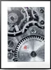 A close-up view of the intricate gears and mechanisms of a clock or watch. Produktbild-Vorschau