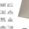 Wandkissen Solid Creme-beige Gewebte-Optik 30 x 30 cm Produktbild-Vorschau 9