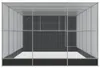 vidaXL Voliere mit Erweiterung Silbern 704x303x216 cm Stahl Produktbild-Vorschau 5