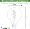 A diagram of a light bulb with dimensions indicated. Produktbild-Vorschau