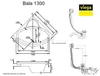 ECOLAM Badewanne Eckbadewanne Bala 130x130 cm + Schürze | Produktbild-Vorschau 4