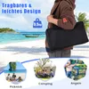 Tenda da spiaggia COSTWAY 300x300cm, tenda solare UPF 50+ Anteprima dell’immagine prodotto 8