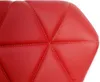 A close-up view of a red upholstered surface with diamond-shaped stitching. Anteprima dell’immagine prodotto