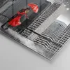 Bilder auf glas - Stadt Haus Straße - 100x70cm - Glasbilder Produktbild-Vorschau 5