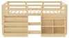 Halbhochbett 140 x 200 cm mit LED-Beleuchtung, offenen Produktbild-Vorschau 9