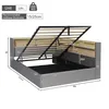 Flieks Hydraulisches Schlafsofa 140x190cm mit Stauraum, Produktbild-Vorschau 3