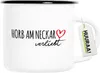 Huuraa Emaille Tasse Horb am Neckar verliebt 300ml Vintage Produktbild-Vorschau 1