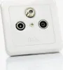 FUBA GAD 300 Presa satellitare Presa antenna a 3 vie Presa Anteprima dell’immagine prodotto 7