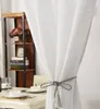WOLTU 2er-Set Gardinen transparent mit Schlaufen Leinen Produktbild-Vorschau 6