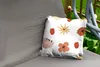MuchoWow® Outdoor Kissen - Blumen - Weiß - Abstrakt - Produktbild-Vorschau 2