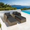 Rattan Lounge San Domino mit Aluminiumgestell für 2 bis 4 Produktbild-Vorschau 8