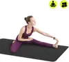 Tapis de yoga HyperMotion NBR 183 x 61 x 0,8 cm Noir – Voir les images du produit 5