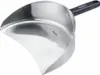 A stainless steel Döner-/Gyros-Schaufel (scoop) with a black handle, presented against a white background. Produktbild-Vorschau