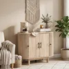 Wohnzimmer-Sideboard, ovales Aufbewahrungsm?bel mit 4 Produktbild-Vorschau 4