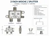 Transmedia Verteiler; 2-fach Verteiler F-Kupplung - 2x Produktbild-Vorschau 3