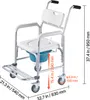 VEVOR Chaise de toilette de nuit, charge maximale 159 kg, Voir les images du produit 8