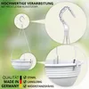 Blumenampel 3er Set 25 cm Durchmesser Farbe Weiß Produktbild-Vorschau 3