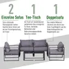 Outsunny Vierteiliges Gartenmöbel Set, Sitzgruppe, Sofa mit Produktbild-Vorschau 5