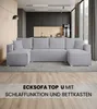 BroMARKT Ecksofa TOP U Schlaffunktion Bettkasten U-Form Produktbild-Vorschau 2