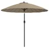 vidaXL Sonnenschirm mit Aluminium-Mast 250 cm Taupe Produktbild-Vorschau 1