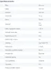 A table of product specifications. Náhľad obrázku produktu