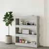 vidaXL Bücherregal/Raumteiler Grau Sonoma 80x30x103 cm Produktbild-Vorschau 6