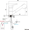 Niederdruck Küchenarmatur ausziehbar 70 cm, Wasserhahn Produktbild-Vorschau 18