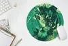 MuchoWow® Mauspad Mousepad Tiger - Kopf - Grün 30x30 cm - Produktbild-Vorschau 5