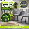 tillvex® Gartenstuhl 6er Set Wetterfest mit Armlehne Produktbild-Vorschau 4