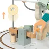 Tavolo didattico rotondo in legno con trenino magnetico e Anteprima dell’immagine prodotto 8