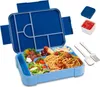 Brotdose Kinder mit Fächern, 1330ML BPA Frei Jausenbox Produktbild-Vorschau 1