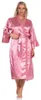 Damen 2 Teiler Kimono Negligé Nachtmantel Satinrobe mit Produktbild-Vorschau 3