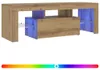 vidaXL TV skříňka s LED Artisan dub 120x36,5x40 cm materiál Náhled obrázku produktu 1