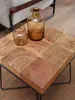 Stolik boczny ZARI 45 x 45 x 51 cm lite drewno akacjowe z Podgląd zdjęcia produktu 3