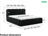 MEBLINI Salerno Polsterbett 200x200 mit Lattenrost und Produktbild-Vorschau 7