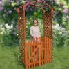 Mucola Rosenbogen mit Tor Pergola Rankhilfe Torbogen Produktbild-Vorschau 9