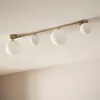 Deckenleuchte aus Metall und Glas Moonlight Brass 4 Spots Produktbild-Vorschau 2