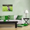 Wallario Poster - Kaninchen im Garten mit süßem Blick, Produktbild-Vorschau 3