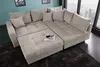 riess-ambiente Modernes Ecksofa KENT 220cm greige Cord Produktbild-Vorschau 6