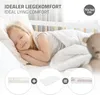 A child sleeping in a bed, with inset images showing the bed components and assembled bed. Produktbild-Vorschau