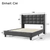 MODFU Lit rembourré 140×200 cm, lit double avec tête de lit Voir les images du produit 4