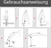 UISEBRT 3,5m LED Sonnenschirm Ampelschirm Solar Produktbild-Vorschau 15