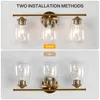 Nástěnná lampa, lampa nad umyvadlo s skleněnými prvky, Náhled obrázku produktu 5