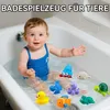 8 Stück Badewannenspielzeug, Badespielzeug mit Licht, LED Produktbild-Vorschau 3