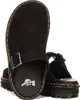 A pair of black Dr. Martens sandals shown from a top-down diagonal angle against a white background. Produktbild-Vorschau