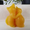 Candela in cera d'api Candela gatto coccolone 7 cm Anteprima dell’immagine prodotto 3