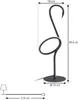 Lindby LED-Tischleuchte Pajaro, 49cm, schwarz, Alu, Produktbild-Vorschau 5