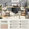 Bureau HAMILTON 138x138x75,5cm - Bois clair industriel, Voir les images du produit 2